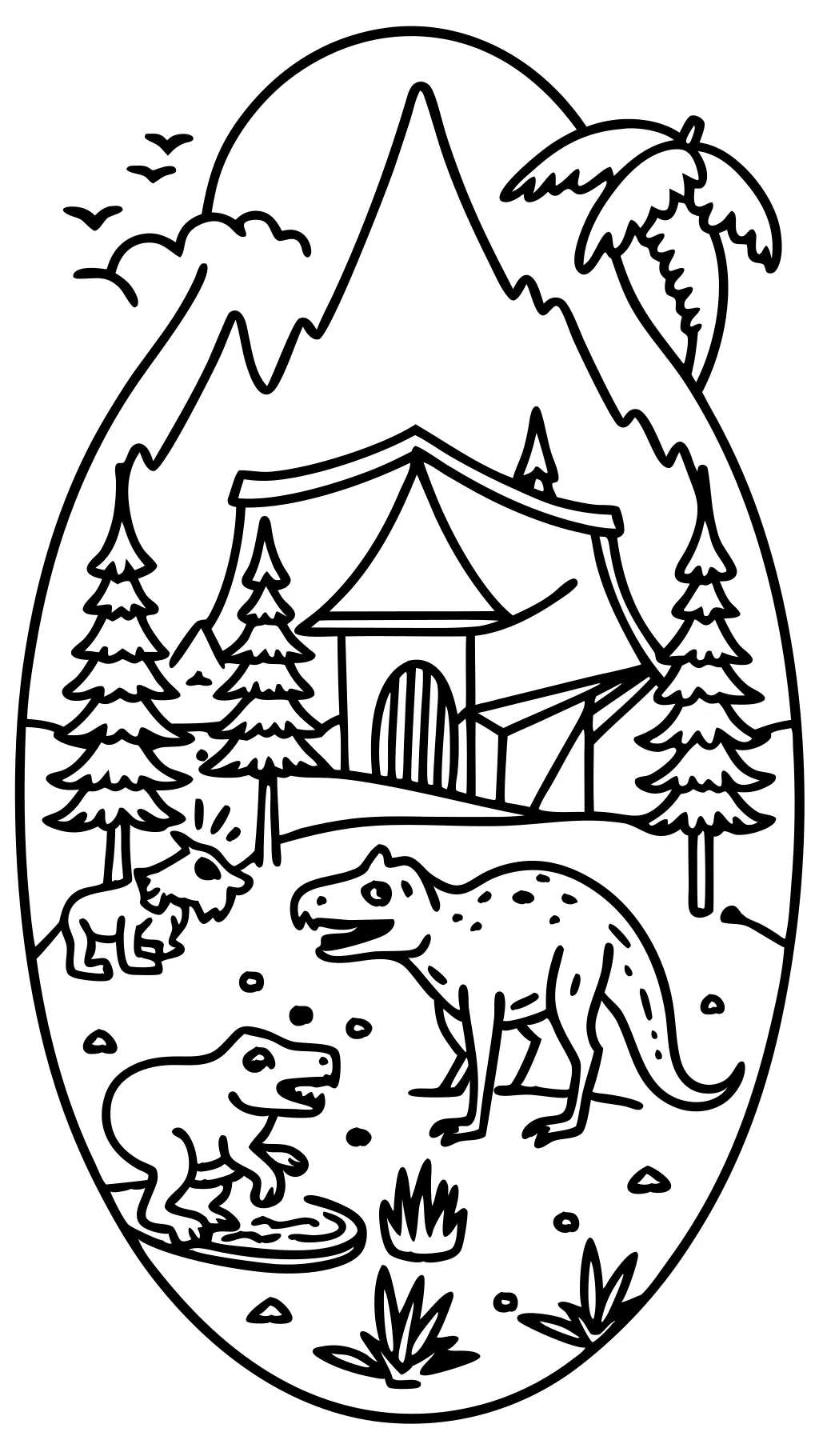 camp cretaceous coloring pages